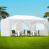 3x6m White Gazebo Party Wedding Event Market Marquee Tent Shade Canopy